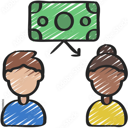 Peer To Peer Lending Icon