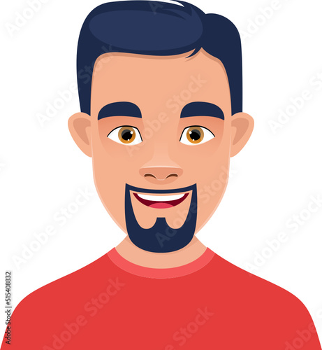 Man face clipart design illustration