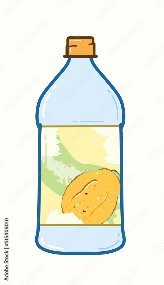 Big flat blue oil container in vector illustration art design Big flat blue oil container in vector illustration art design