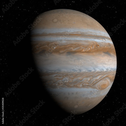 Jupiter, der größte Planet, das Sonnensystem.