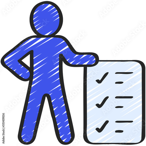 Person With Checklist Icon