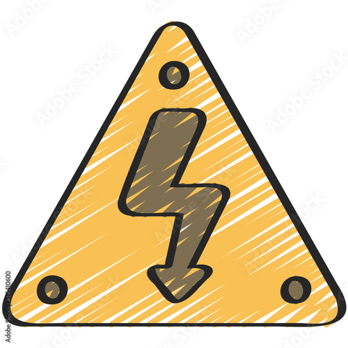 Electricity Warning Icon