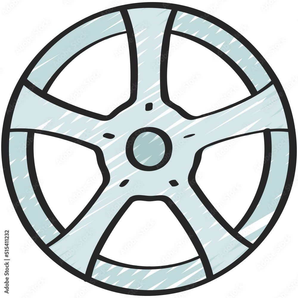 Obraz premium Wheel Rim Icon