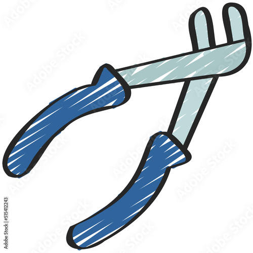 Rib Joint Pliers Icon
