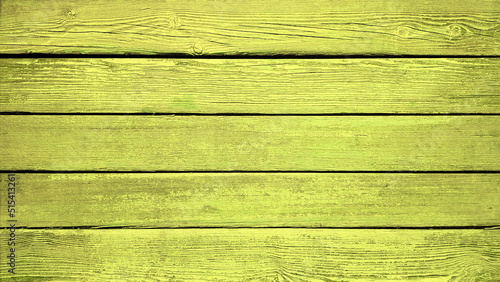 Yellow background wooden planks board texture.