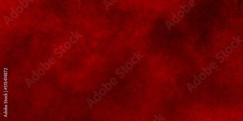 Beautiful Abstract Grunge Decorative Dark Red Stucco Wall Background. Valentines Christmas Design Layout. Art Rough Stylized Texture Banner With Copy Space.