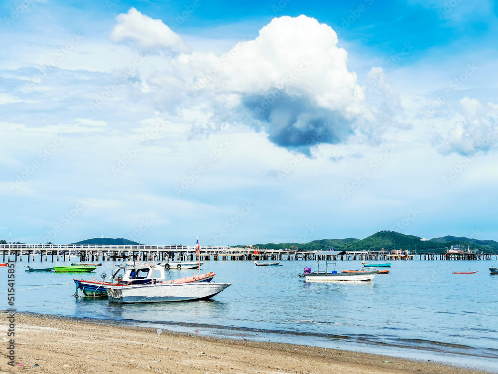 Landscape of Satthahip sea,located in Chonburi,Thailand