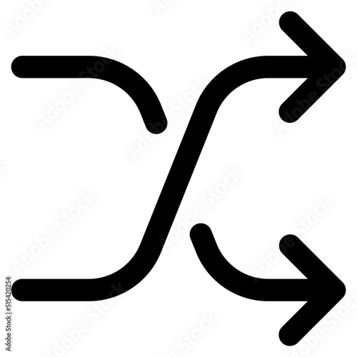 shuffle Icon Illustration
