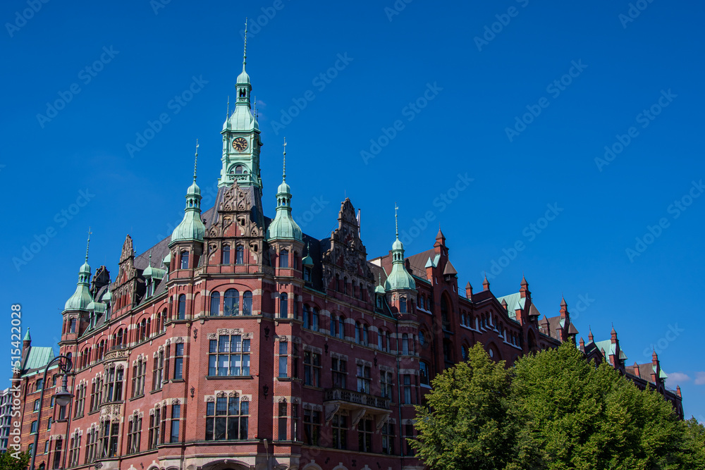 Beautiful building in the warehouse district of Hamburg