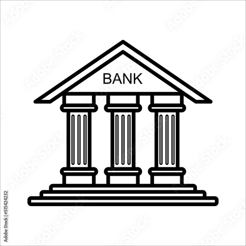 bank icon vector design template