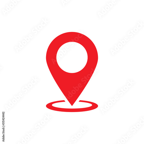 Free Download Red location point pin icon, Vector. - GFXLoad