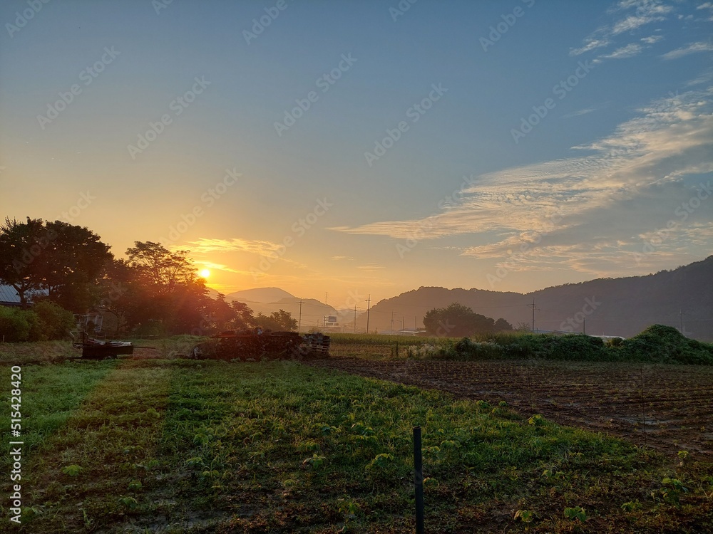 Sunrise in Rural