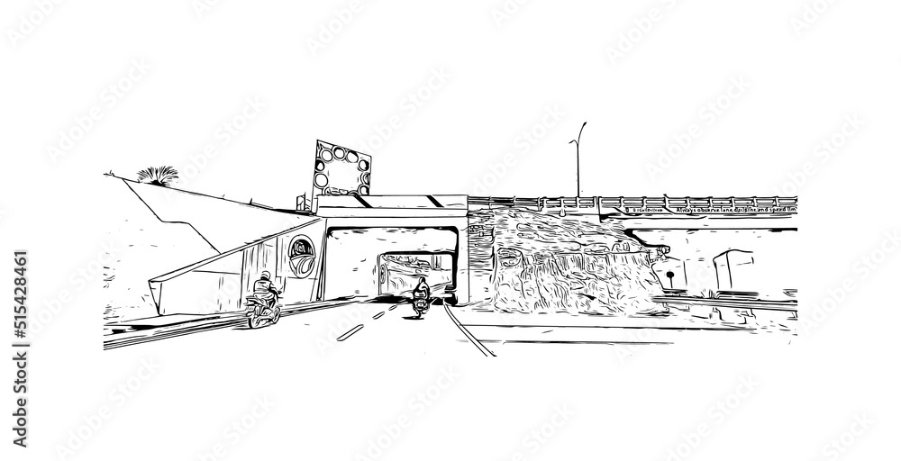 Building view with landmark of Nairobi is the
capital of Kenya. Hand drawn sketch illustration in vector. Building view with landmark of Nairobi is the
capital of Kenya. Hand drawn sketch illustration in vector.