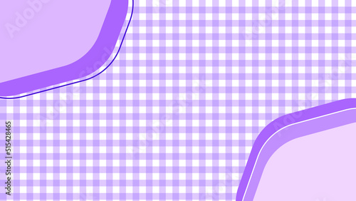 small purple gingham, checkerboard aesthetic checkers frame background illustration, perfect for wallpaper, backdrop, postcard, background