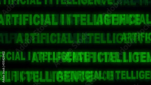 Big data analytics animated text kinetic finance fintech wordscape ai artificial intelligence software photo