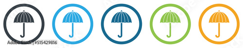 Umbrella icon. Icons isolated on a white background. Vector illustration eps 10