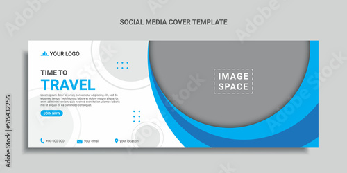 travel social media cover or web banner template
