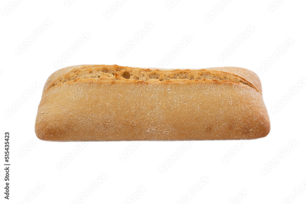 pain ciabatta isolé sur un fond blanc pain ciabatta isolé sur un fond blanc
