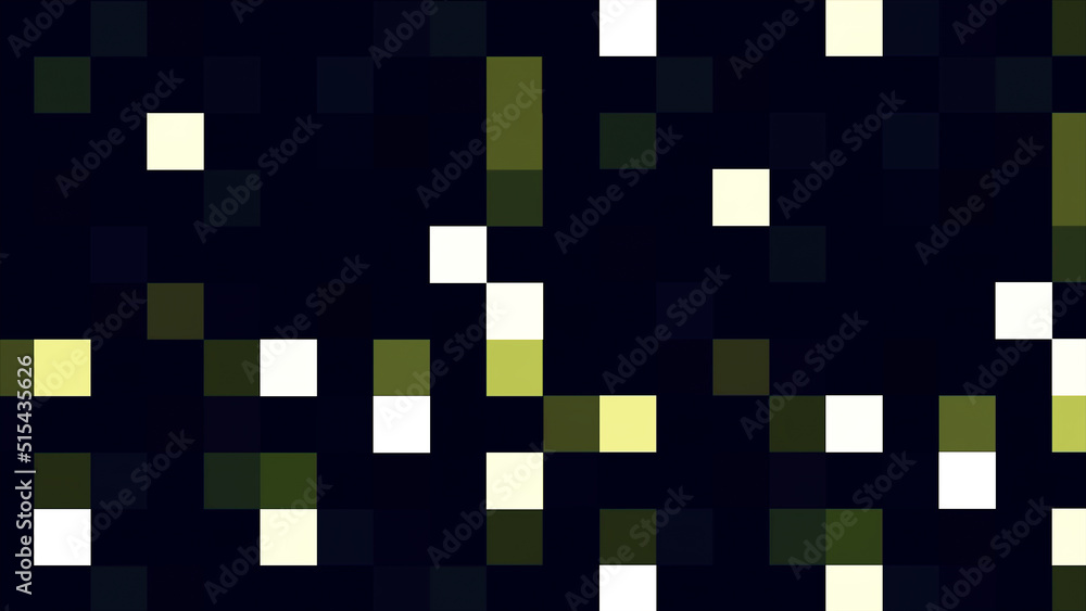 Multicolored blinking pixels motion background. Colorful blinking pixels motion background. Digital Multimedia Mosaic