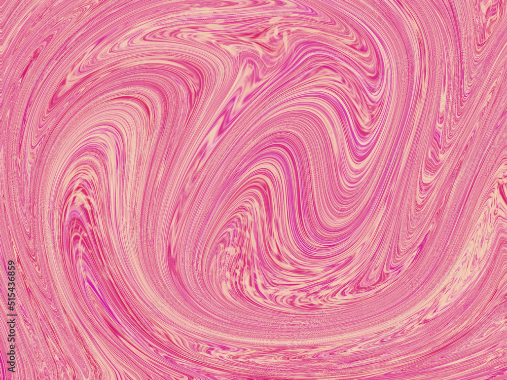 Fototapeta pink abstract curl wave pattern background , greeting card or fabric