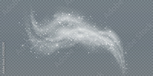 Cold winter wind texture. Holiday vector blizzard. Christmas effect of a cold blizzard. Vector PNG.