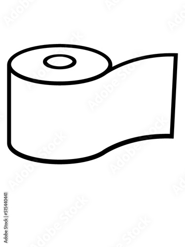 Logo Klopapier Rolle Design 