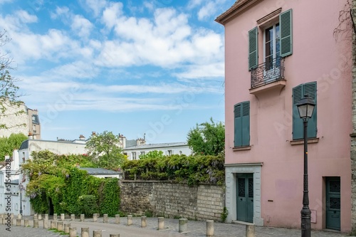 Paris, France, Montmartre, a romantic street