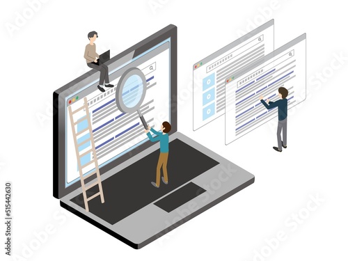 ノートパソコン　SEOイメージ
