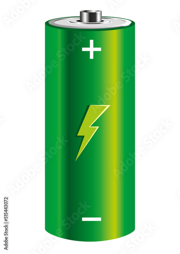 Pile électrique - batterie énergie verte - vector 
