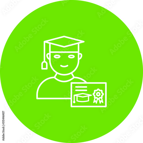 Unique Receiving Degree Vector Icon