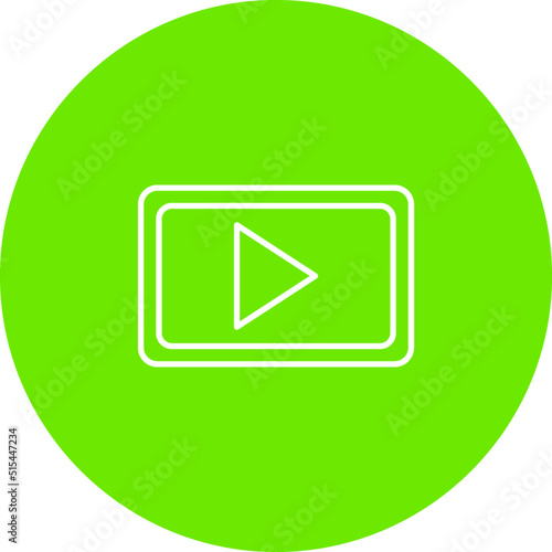 Unique Video Communication Vector Icon