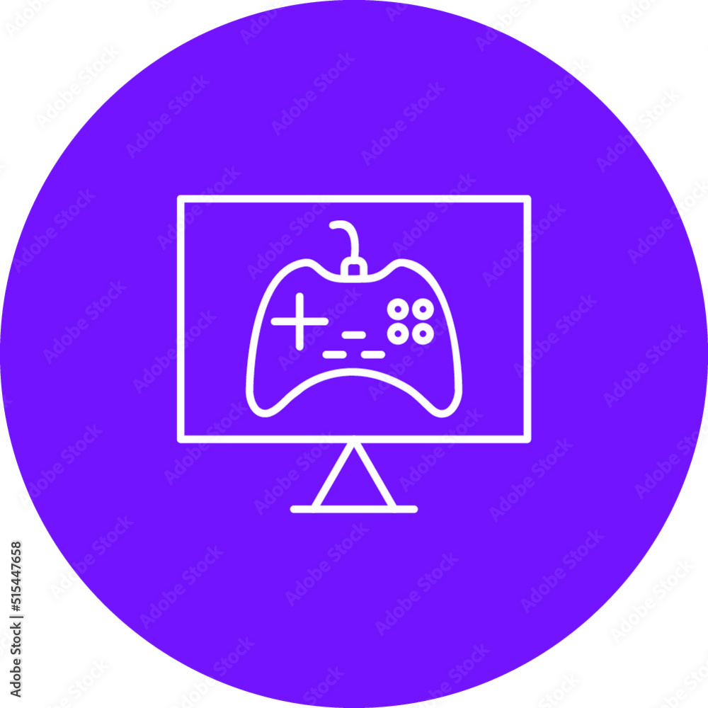 Unique Online Games Vector Icon Unique Online Games Vector Icon