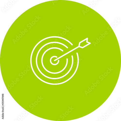 Unique Dartboard Vector Icon