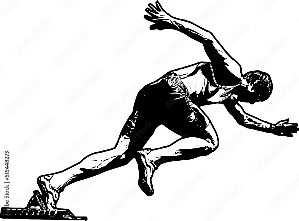 Runner Sketch stock vector Illustration of exercise  21582545