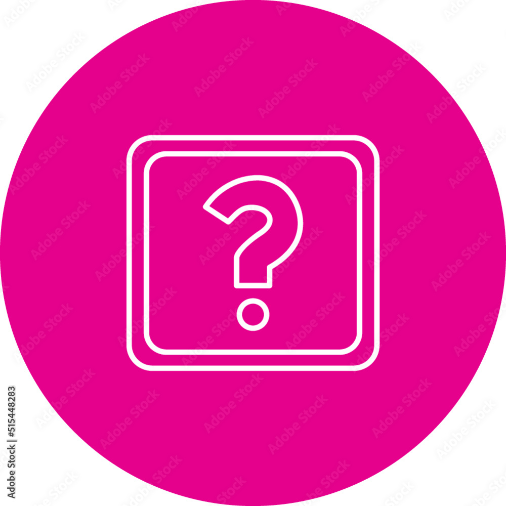 Unique Question Mark Vector Icon Unique Question Mark Vector Icon