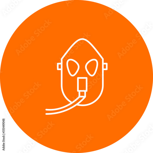 Unique Oxygen Mask Vector Icon