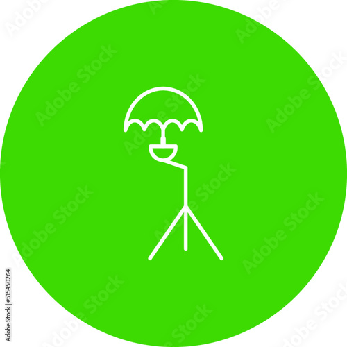 Unique Umbrella Stand Vector Icon