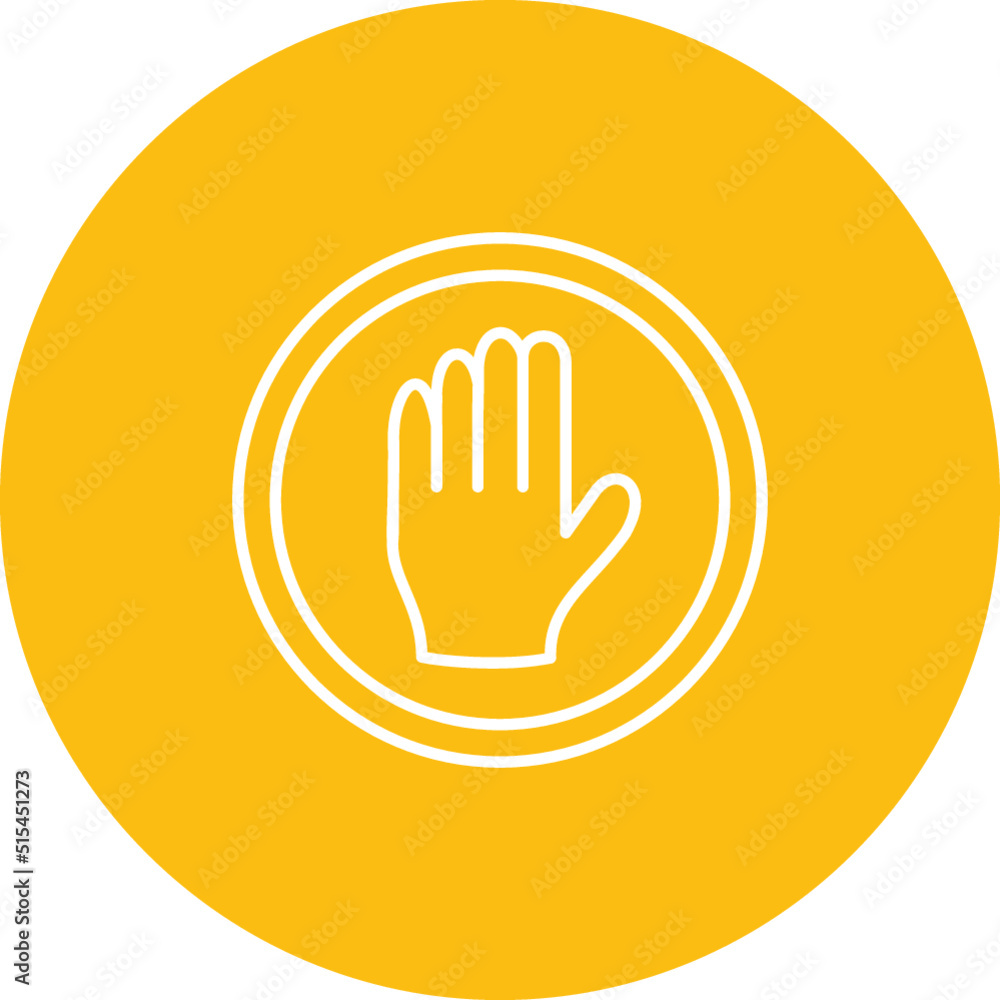 Obraz premium Halt Vector Icon