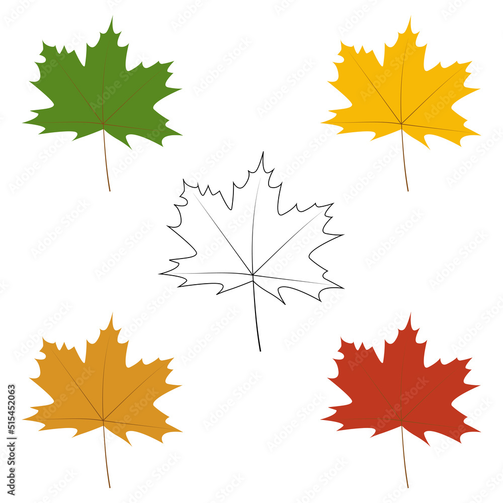simple vector background autumn leaves simple vector background autumn leaves