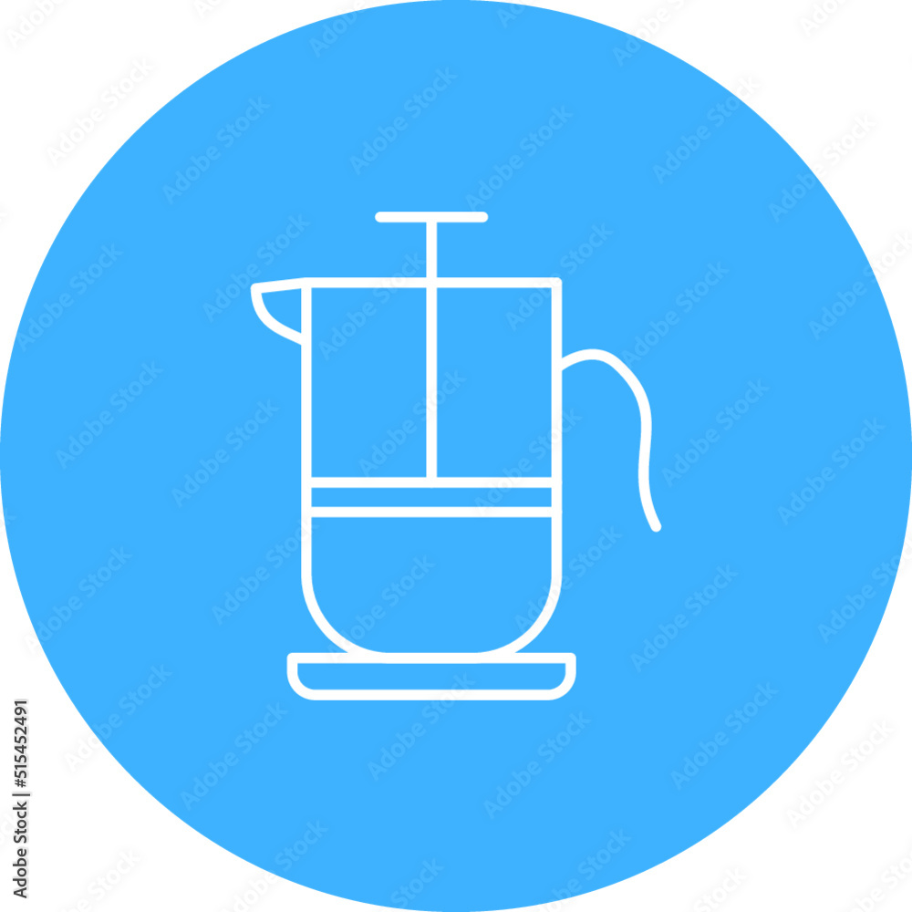French Press Vector Icon French Press Vector Icon