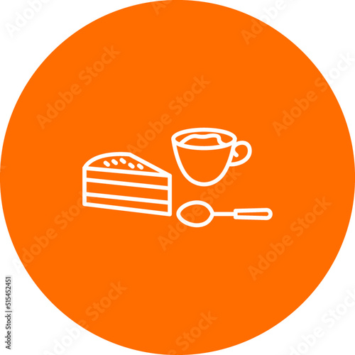 Coffee Served Vector Icon