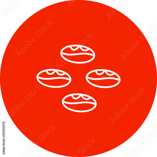 Coffee Beans Vector Icon