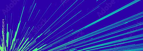 Comic book speed lines neon green color stripe and radial effect style for manga speed frame, superhero action, explosion background. Motion line effect, pop art. Vector 10 eps