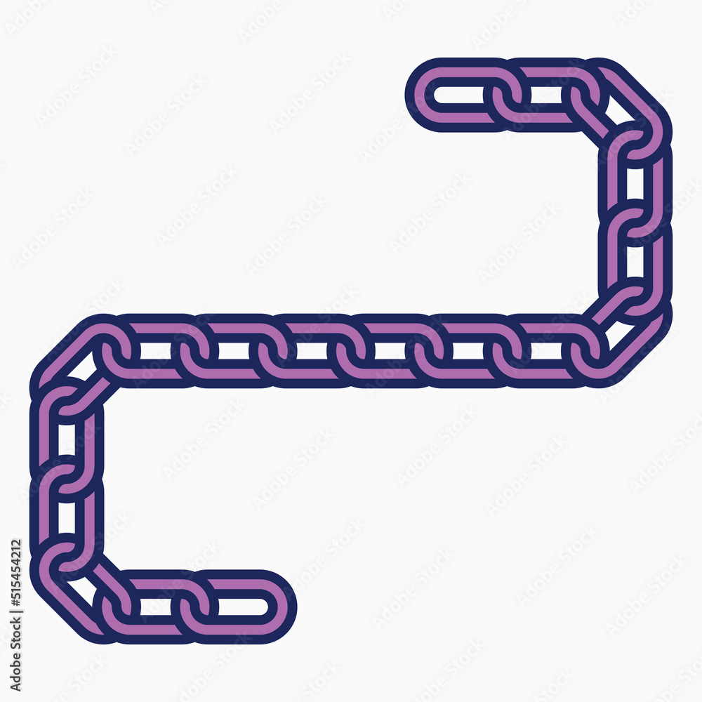 Fototapeta premium chain icon, link vector, chained illustration