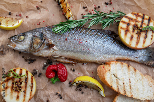 Appetizing sibas fish with ...