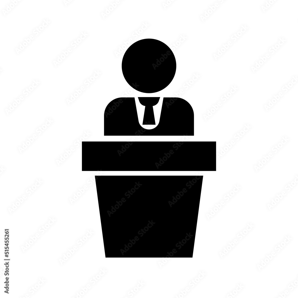 Businessman giving a speech. An election speech. Vector. Businessman giving a speech. An election speech. Vector.