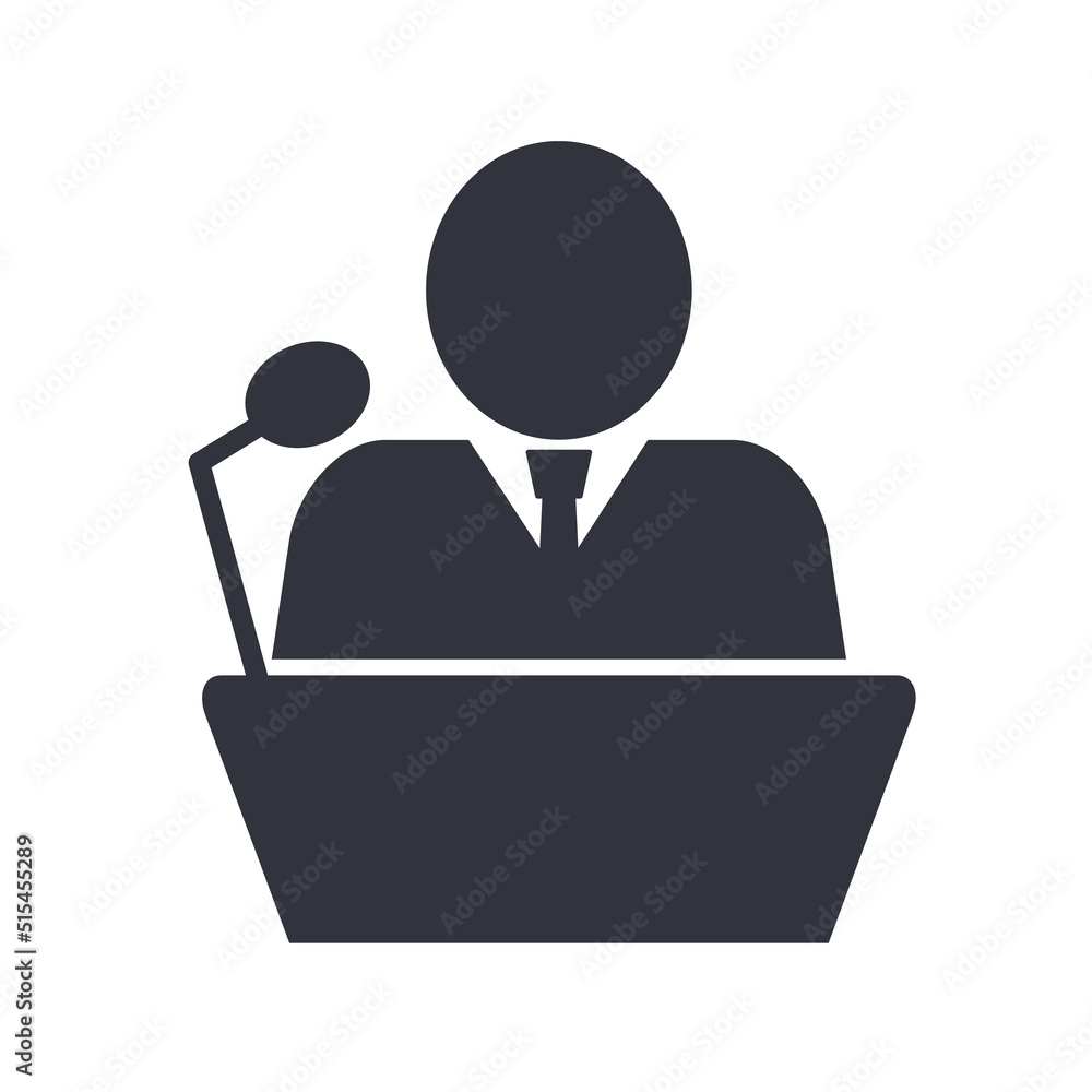 Microphone and presidential speech. Election speech. Vector. Microphone and presidential speech. Election speech. Vector.