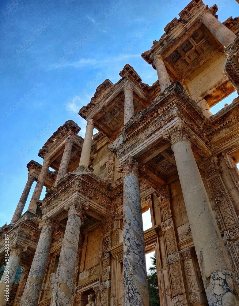 Ruins of ancient greek temple in turkey