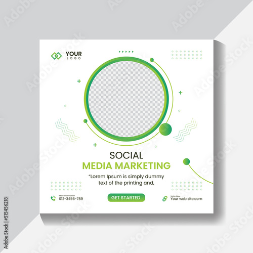 social media marketing post design, Instagram post,