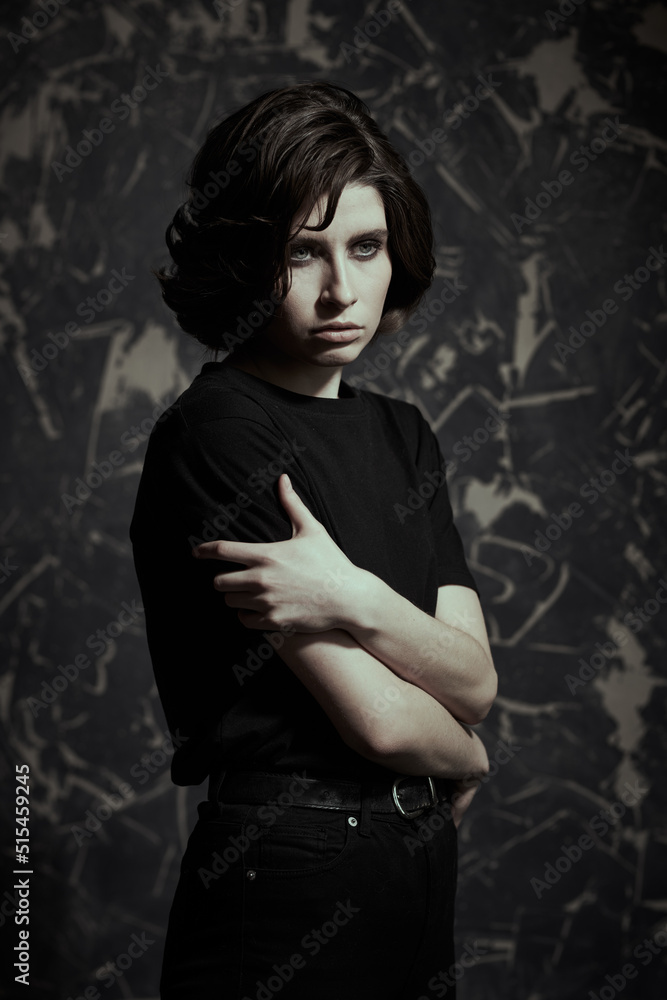 depressed young woman